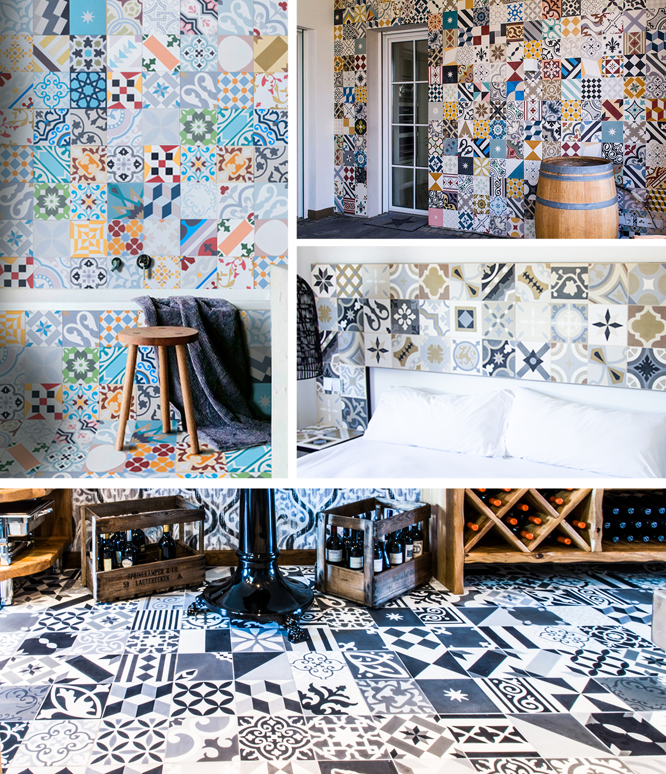 Baldosas hidraulicas Mosaico hidráulico patchwork liquidacion Valencia